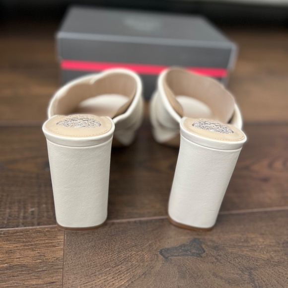 Vince Camuto *New* Elmindi Leather Crossband Platform Sandal - Beige - Picture 7 of 10